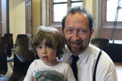 Gregor Praml mit Sohn