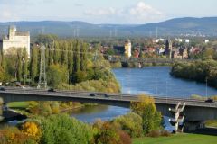 Blick vom Bergfried Richtung Hanau