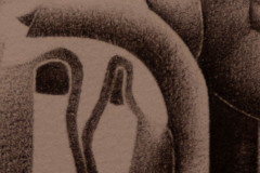 Ausschnitt Gruppe von Typis 2009 - 2010 Punkte mit Kugelschreiber