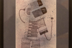 Kleiner Sternentypi 2017 Aquarell und Kugelschreiber Punkte